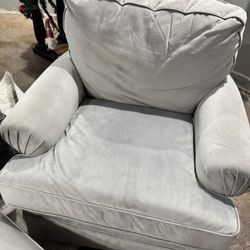 Swivel Baby Rocking Chair With Ottoman 