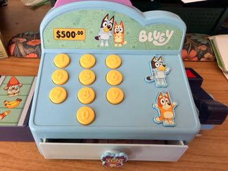 Blue cash register