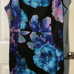 Calvin Klein New With Tags Size 14 Floral Dress