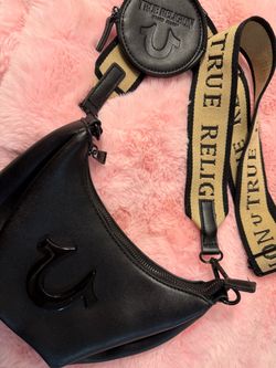 True Religion Black Crossbody Bag with Coin Purse