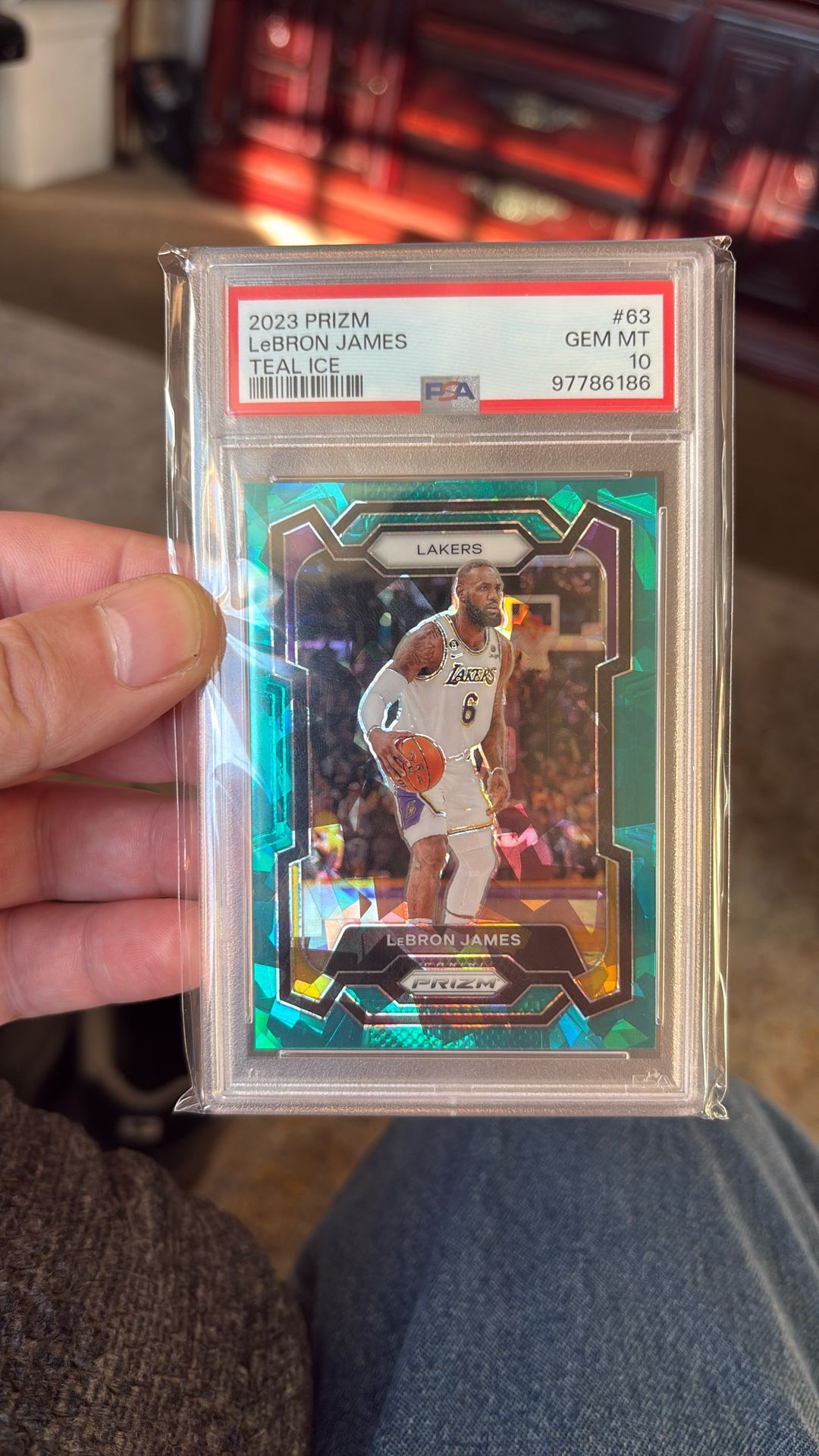 Extremely Low Pop Card. Teal Ice LeBron