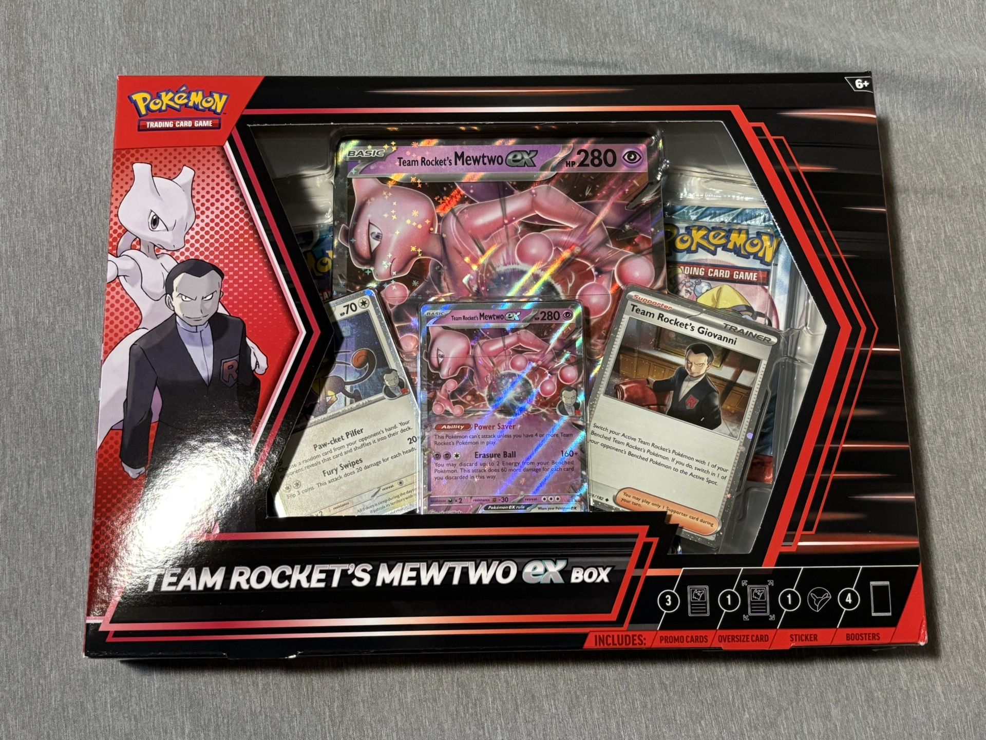 Pokemon Team Rockets Mewtwo EX Box (DAMAGED)