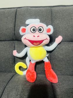 Boots Monkey 13" STUFFED FIGURE SOFT Plush Doll 