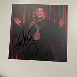 Kelly Clarkson Christmas Album Card - Signed