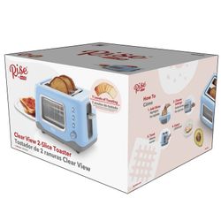 Rise by Dash Clear View 2-Slice Toaster