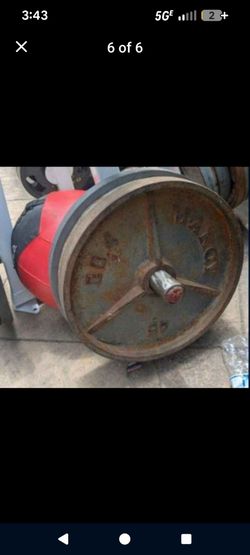 Single 45lb plate 2"