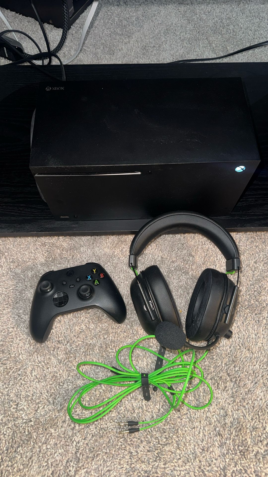 Xbox Series X Console + Controller + Surround Headset + Rechargeable Battery Pack + Elden Ring