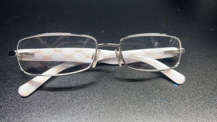 100% Authentic Dolce & Gabbana DG1234P Eyeglasses Silver/White 53-16-136