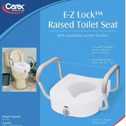 Raised Toilet Seat W/Arms