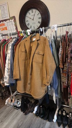 Old Navy Camel Wool-Blend Shacket