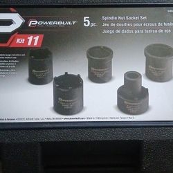 5 PC SPINDLE NUT SOCKET SET