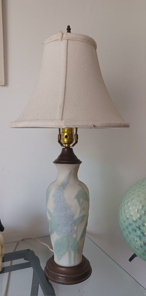 Vintage Phoenix Glass Table Lamp, made by Consolidated Glass Co.