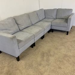 Gray Modular Sectional Couch Sofa *Free Delivery*