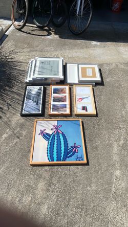 9 ikea RIBBA frames in great shape