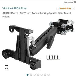 ARKON Mounts 10.25 inch Robust Locking Forklift Pillar Tablet Mouth 