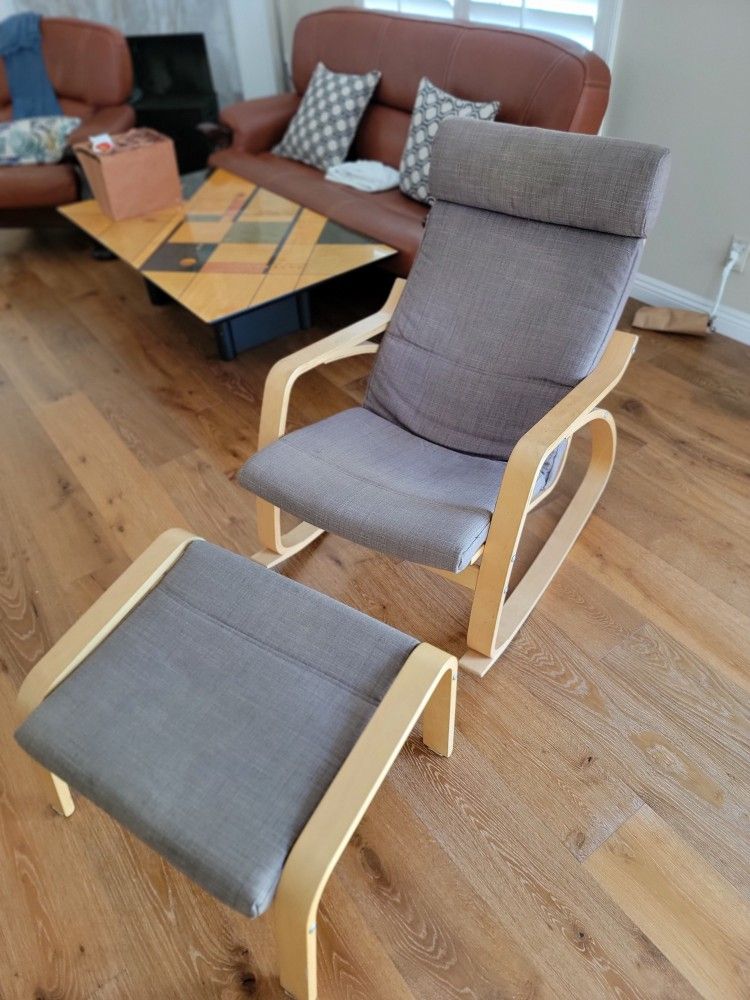 IKEA Rocking Chair and Ottoman