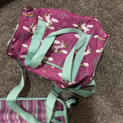 Girl Luggage With Duffle Bag