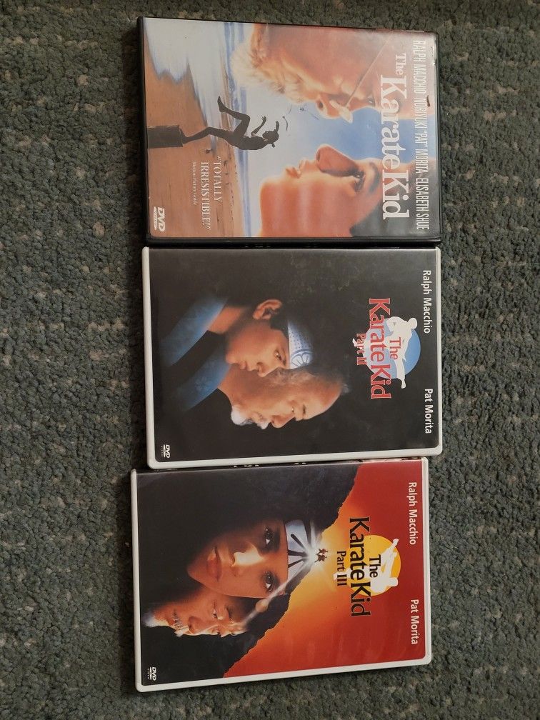 Karate Kid I-III (3 separate DVD discs)