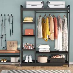 600lbs Capacity Free Standing Closet Organizer