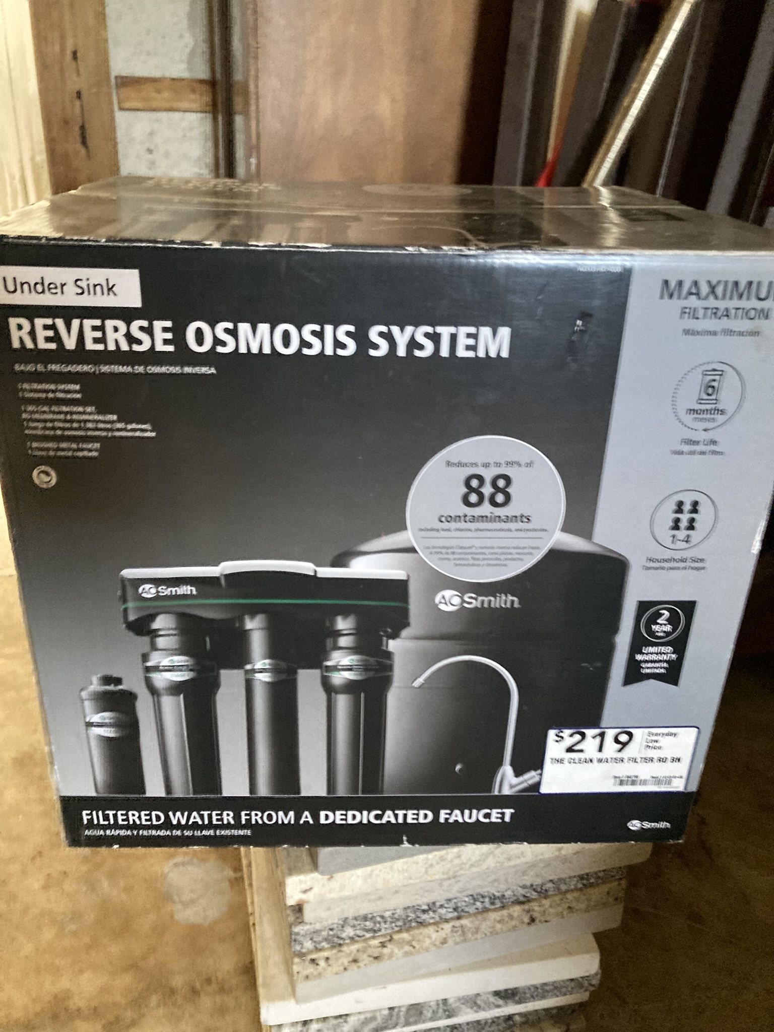 Water filtration system brand new in box