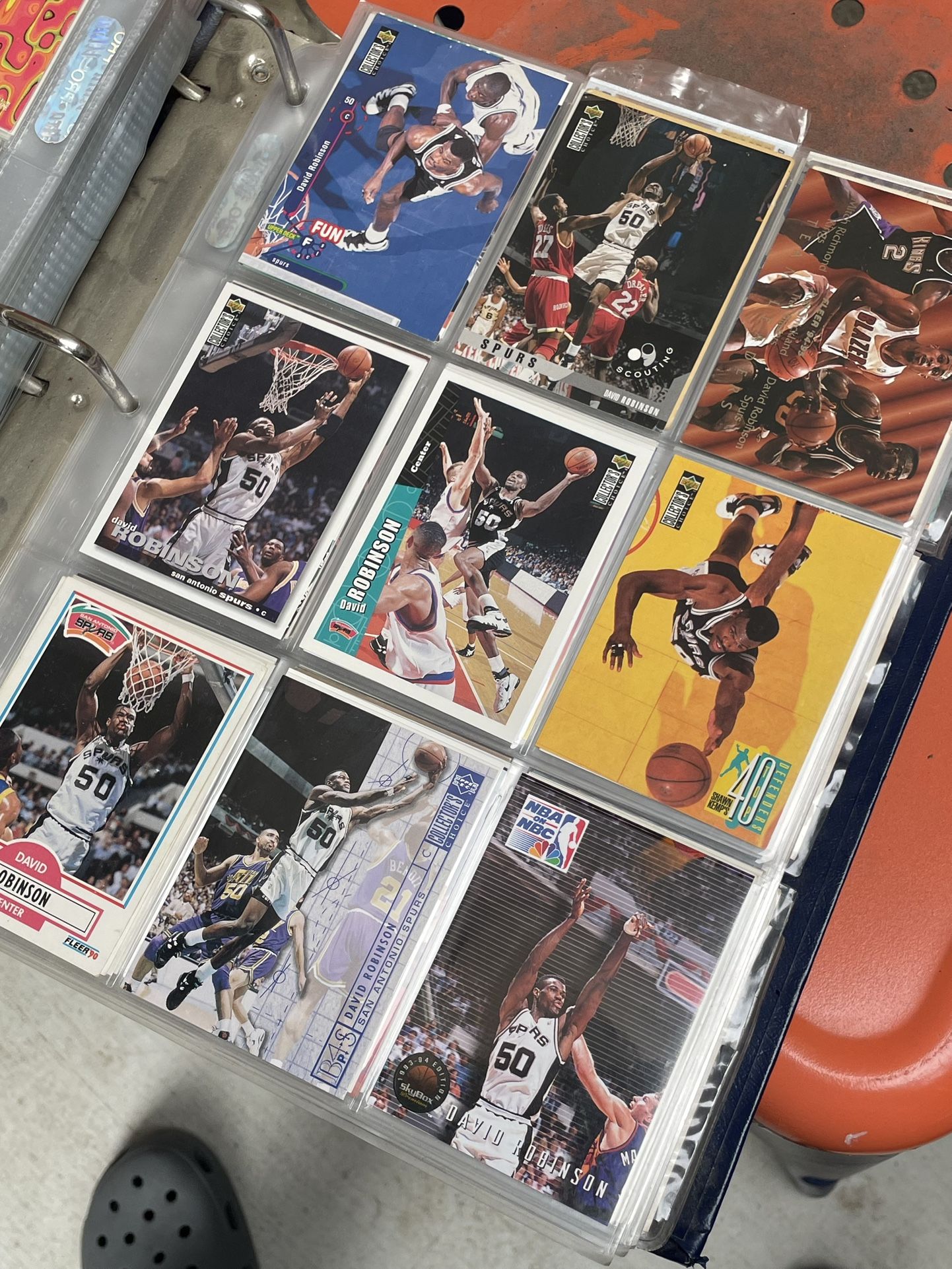 Spurs Robinson, Duncan & Rodman Cards 