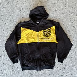 Vintage SAMOS Clothing Motorcycle Club Hoodie . Size XL. Full Zip