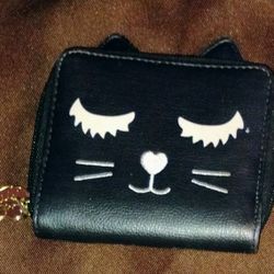 Betsey Johnson Black cat Wallet