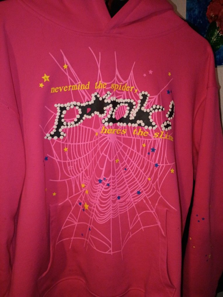 Pink Spider Hoodie 