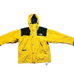 Men's Vintage 90's The North Face Gore Tex Yellow Mountain Light Jacket Sz - M