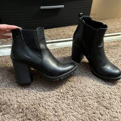 Black Booties Heels