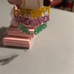 Set Of 3 Mardi Gras Earrings 