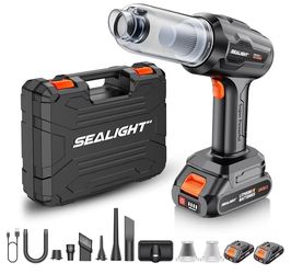 SEALIGHT Handheld Car Vacuum Wireless, Portable Vacuum Cleaner.