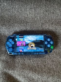 PSP 3000 Custom Transparent Blue