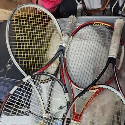 4 Tennis Rackets