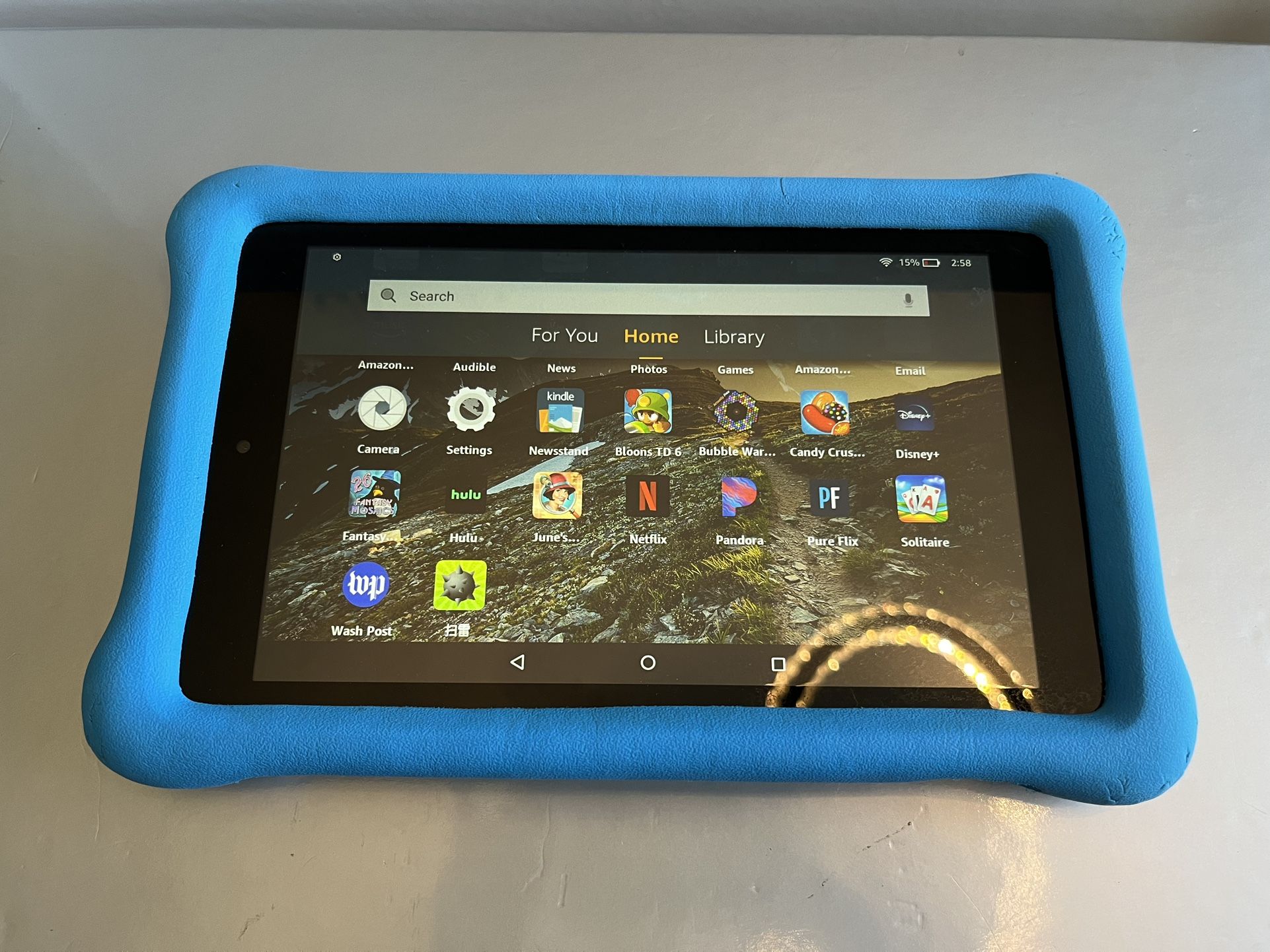 Amazon Fire HD 8 7th Gen Tablet 16GB Black 8” - $30