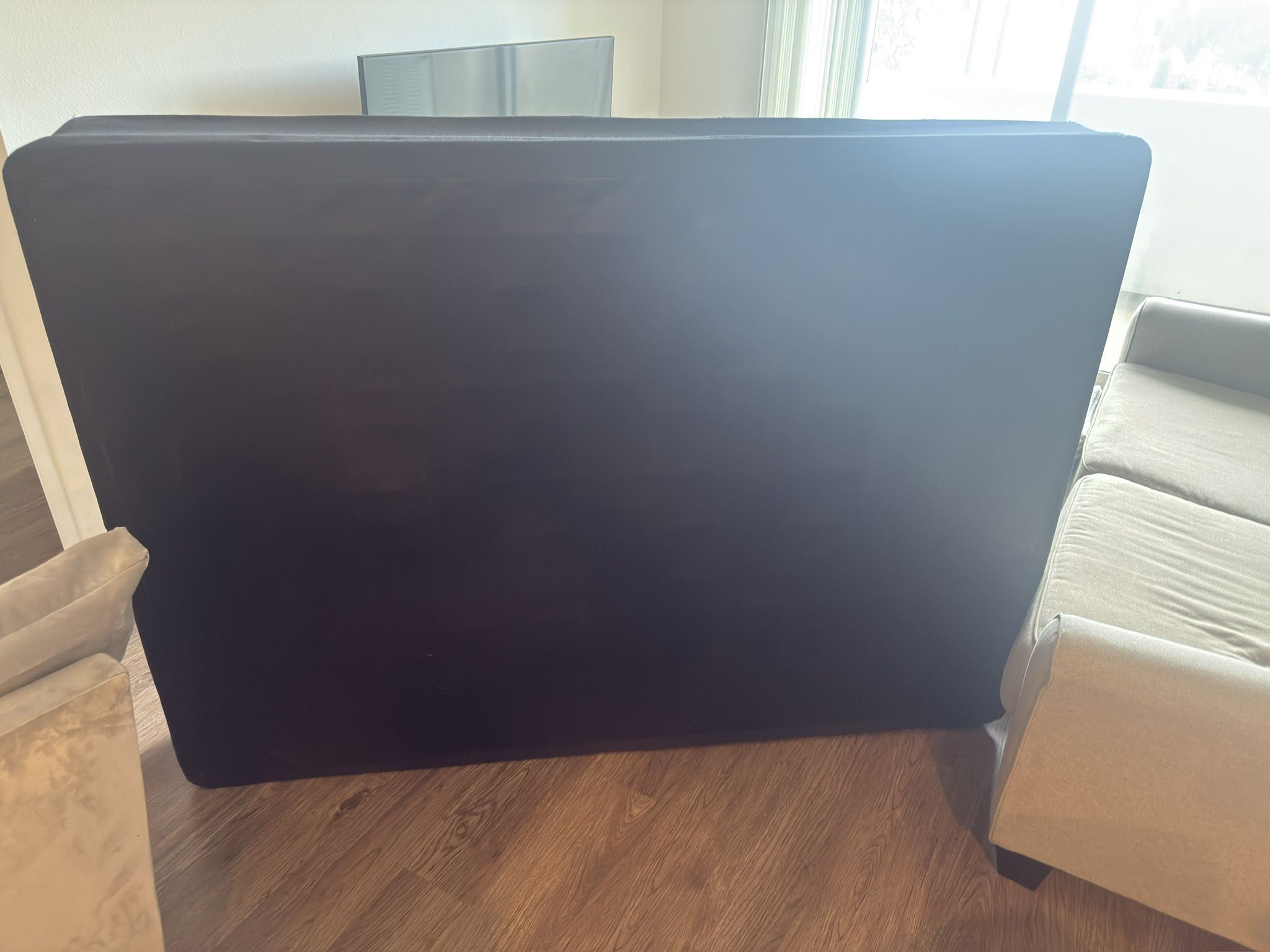 Full Size Box Spring In Black 