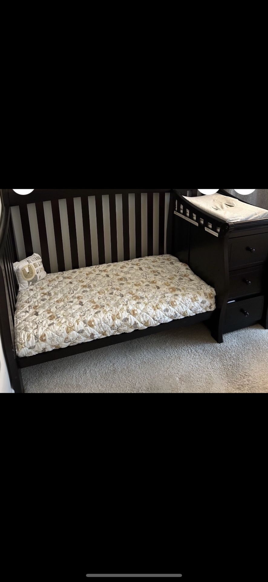 Sorelle Convertible Crib And Changing Table
