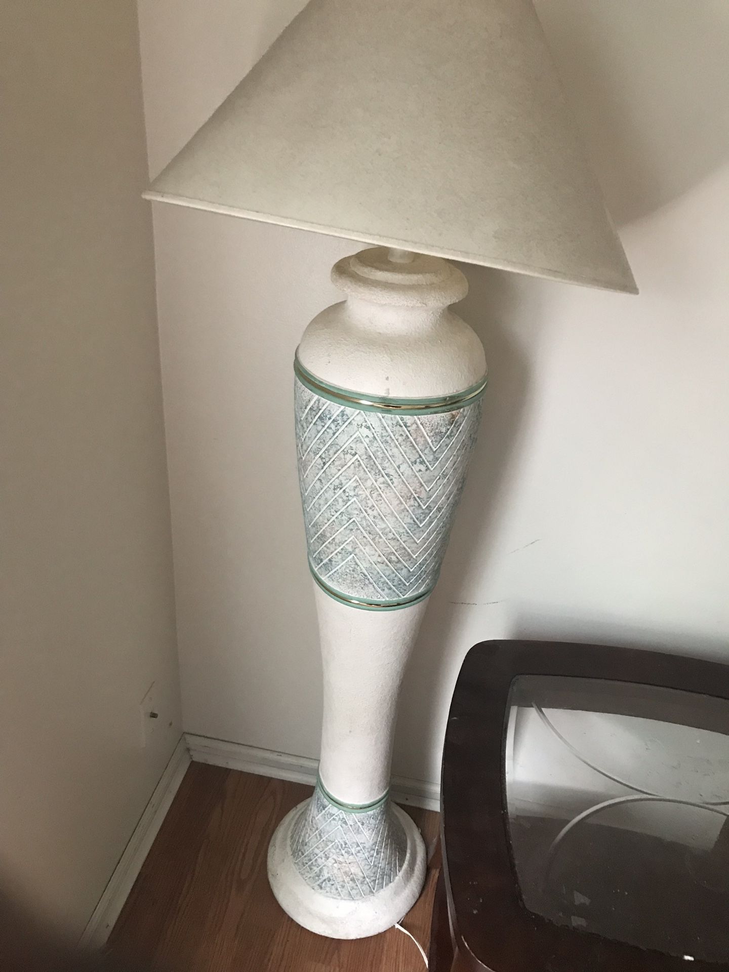 Ceramic floor lamp $25