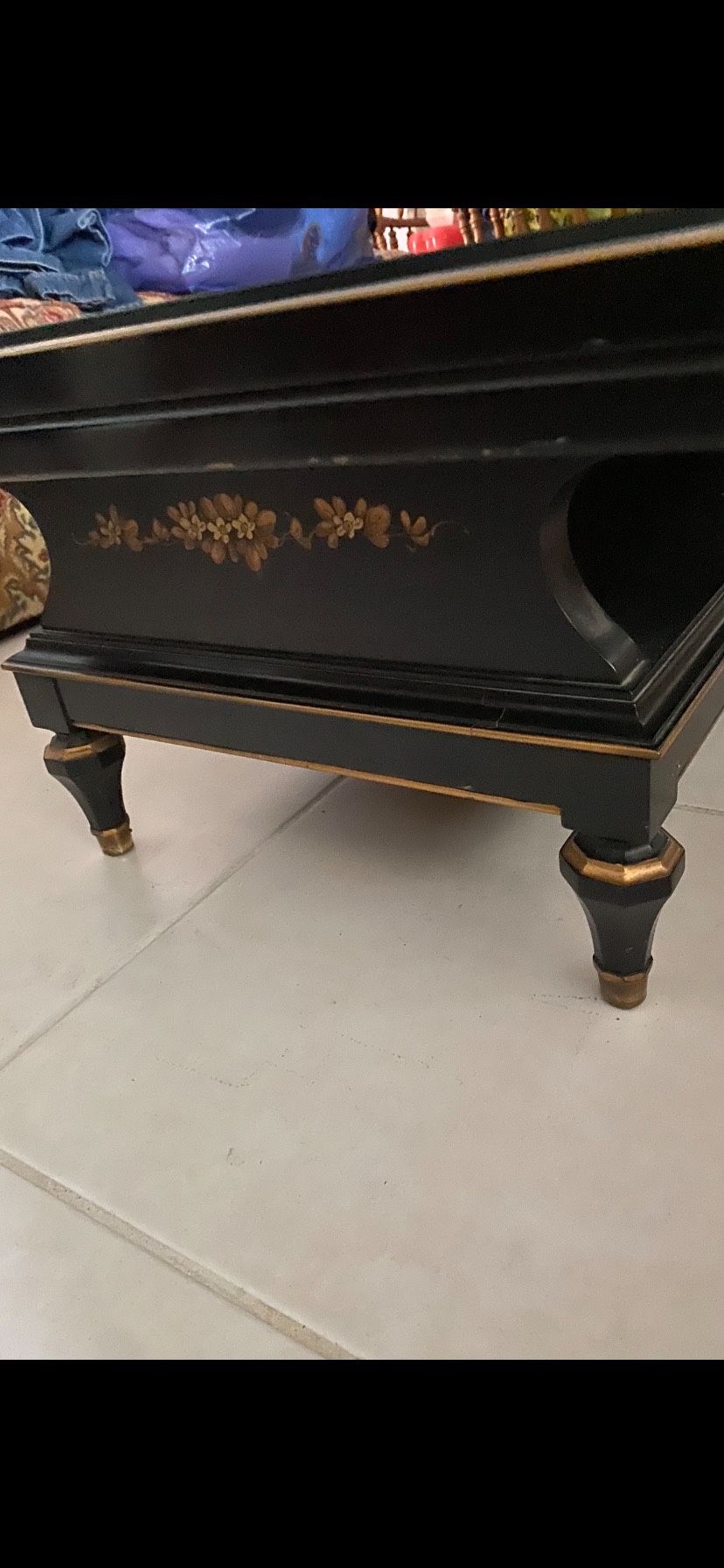 Customer Design Coffee Table With A Glass Top Asking $450. Obo