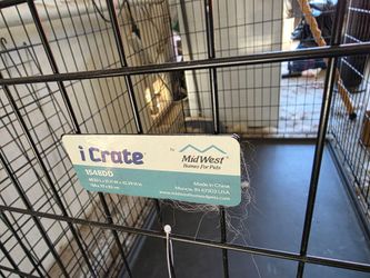 Two large dog crates
