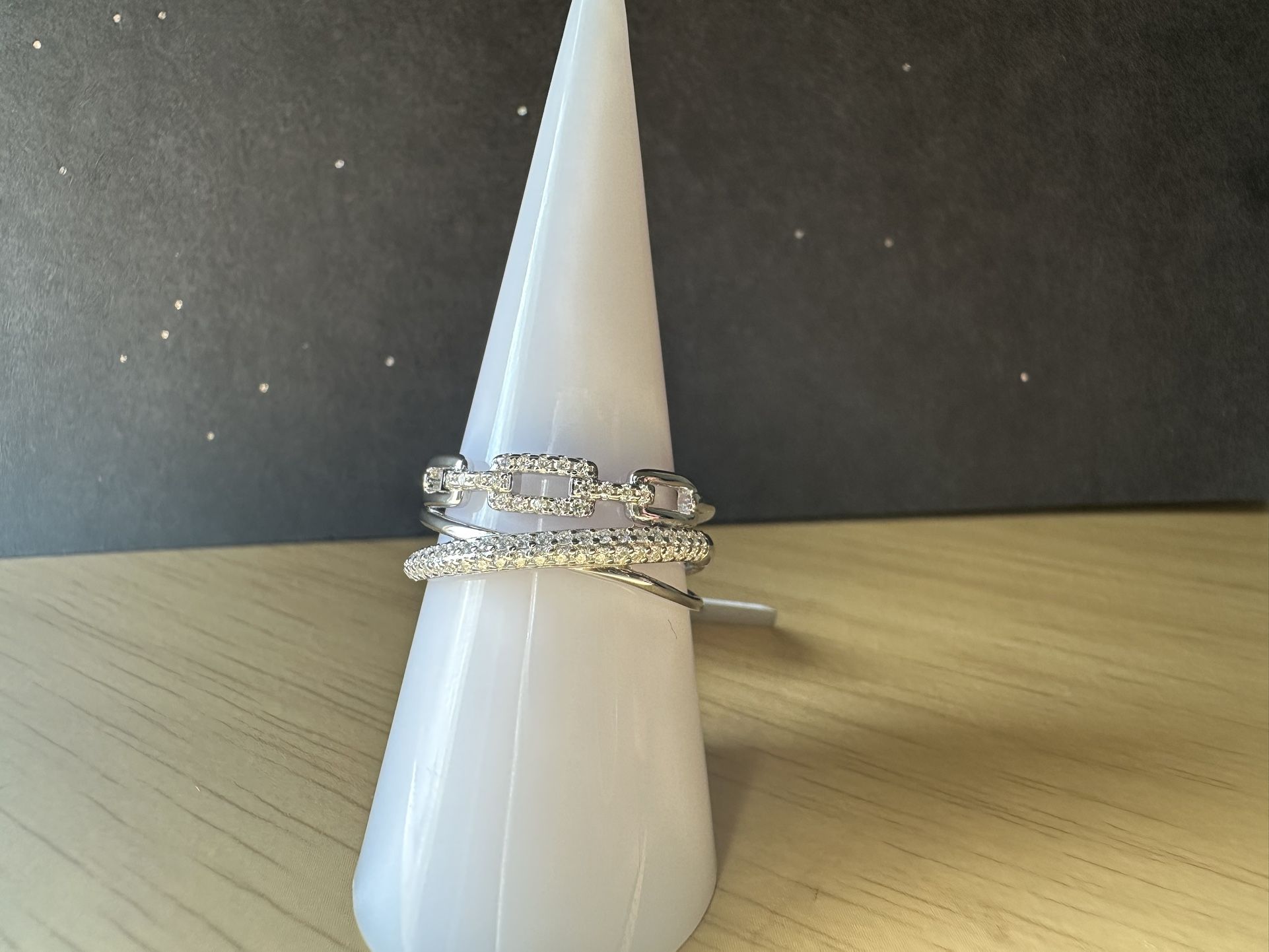 💎 Luxury Moissanite Layered Ring – Diamond Tested – ONLY $305