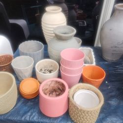PLANT POTS AND STANDS  $2 to $20