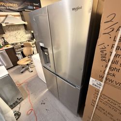 Whirlpool Refrigerator 36”Inch French Door 4 Doors Scratch And Dent 