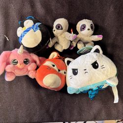 small plushies and keychains combo