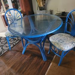 Indoor Or Outdoor Table With 2 Chair 