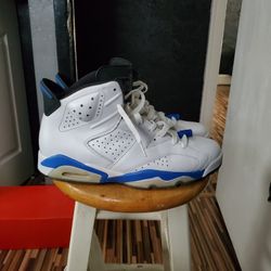 Jordan 6 Sport Blue Good Cond Sz 11 $160