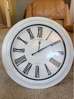 Large 30” Sterling & Noble Decorative Wall Clock