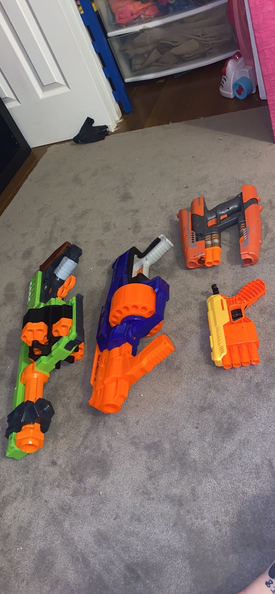 4 nerf guns for $40