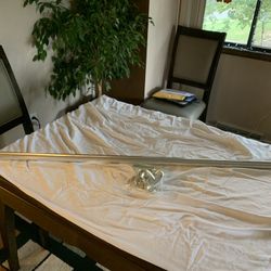 Vintage Double Swag Tension Shower Curtain Rod