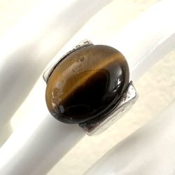 Sterling silver  Tigers Eye Vintage Ring 